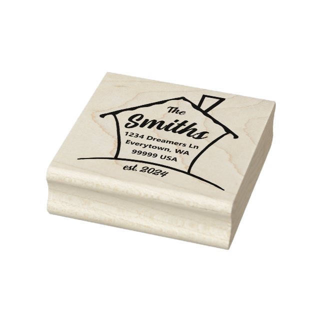 Carimbo De Borracha Nova Casa (Carimbo)