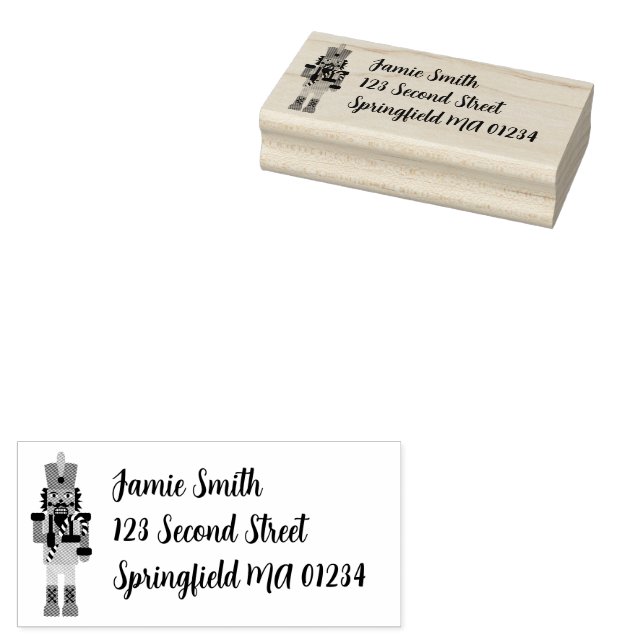 Carimbo De Borracha Noz-cracker com canas doces (Carimbado)