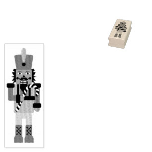 Carimbo De Borracha Noz-cracker com canas doces