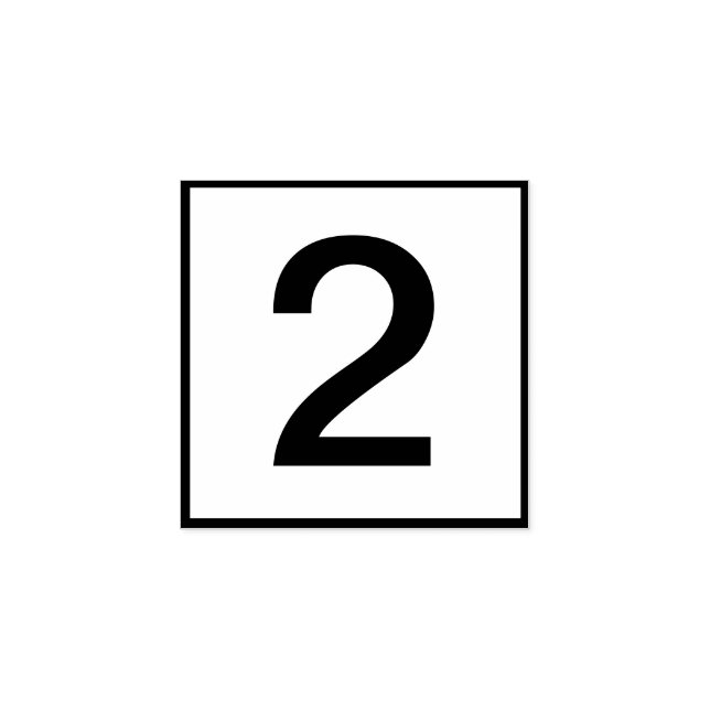 Carimbo De Borracha Número de Solteiro Personalizado (Impressão)