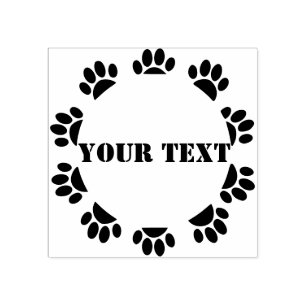 Carimbo De Borracha O Cachorro Passa O Quadro Com Texto Personalizado