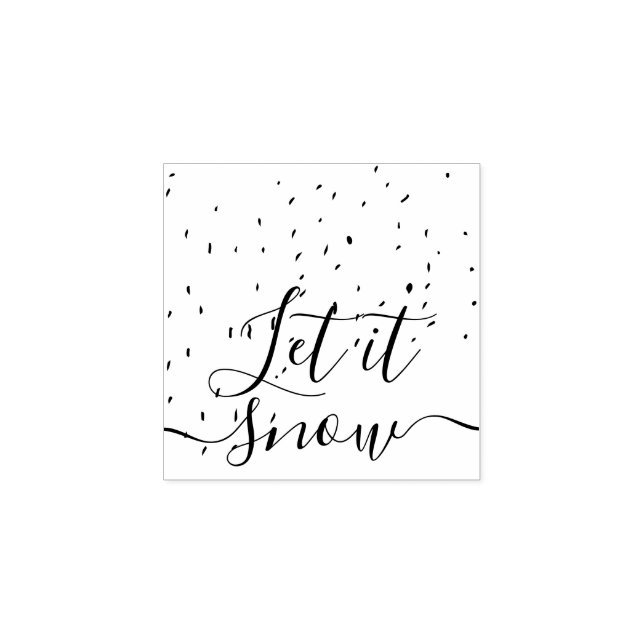 Carimbo De Borracha O inverno de Natal Deixe nevar (Impressão)