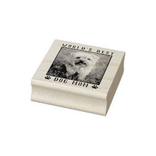 Carimbo De Borracha O melhor cachorro do mundo, mamãe Paw, imprime um