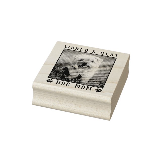 Carimbo De Borracha O melhor cachorro do mundo, mamãe Paw, imprime uma (Carimbo)