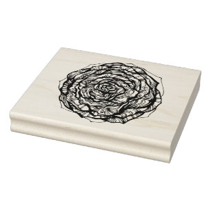 Carimbo De Borracha O Ornamental abstrato aumentou