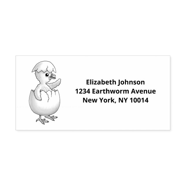 Carimbo De Borracha O Pintinho de Páscoa recém-odiado (Impressão)