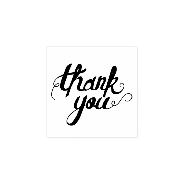 Carimbo de Borracha Obrigado (Impressão)