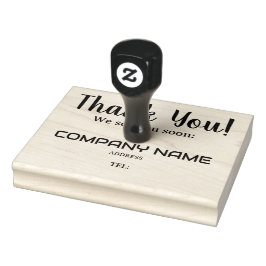 Carimbo De Borracha OBRIGADO, custo de negócios