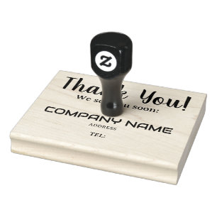 Carimbo De Borracha OBRIGADO, custo de negócios