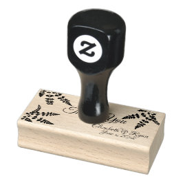 Carimbo De Borracha Obrigado, Ferns Botanical Personalizado