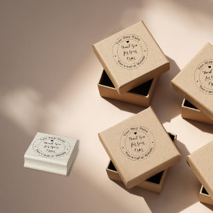 Carimbo De Borracha Obrigado personalizado pelo seu pedido de negócios