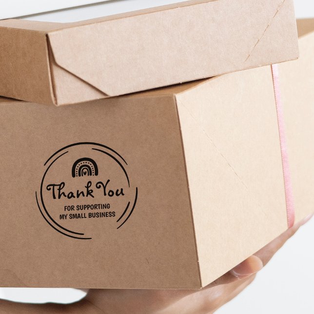 Carimbo De Borracha Obrigado por apoiar a minha pequena empresa, (Criador carregado)