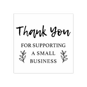 Carimbo De Borracha Obrigado Por Apoiar As Pequenas Empresas