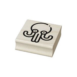 Carimbo De Borracha Octopus