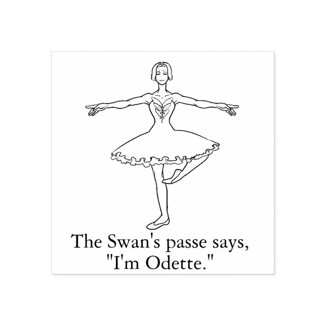 Carimbo De Borracha Odette passou (Impressão)
