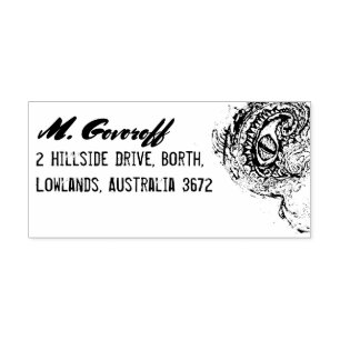 Carimbo De Borracha Olho de um Monstro do Mar