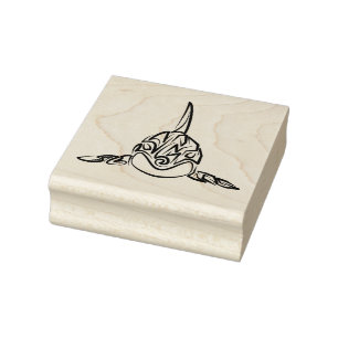 Carimbo De Borracha Orca Tribal Negra