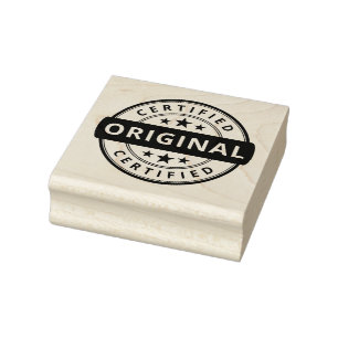 CARIMBO DE BORRACHA ORIGINAL CERTIFICADO
