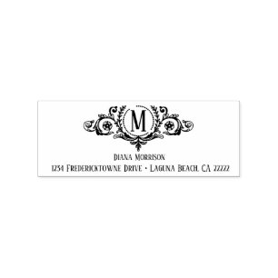 Carimbo De Borracha Ornamentado Vintage - Percorrências Anticas Ender