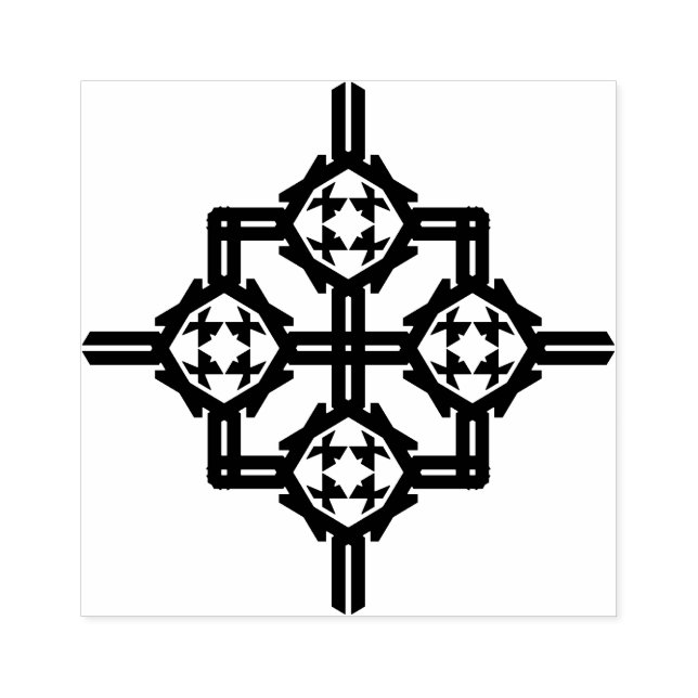 Carimbo De Borracha Ornamento (Impressão)