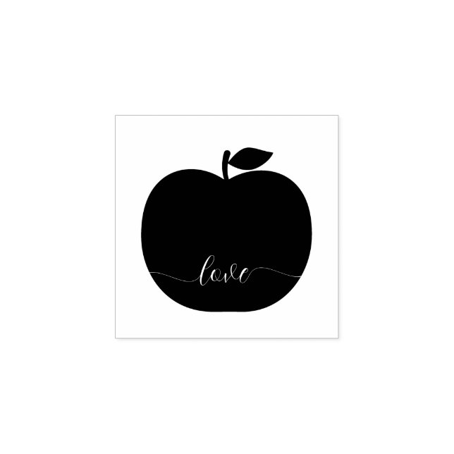 Carimbo De Borracha Ornamento de Árvore de Natal da Apple (Impressão)