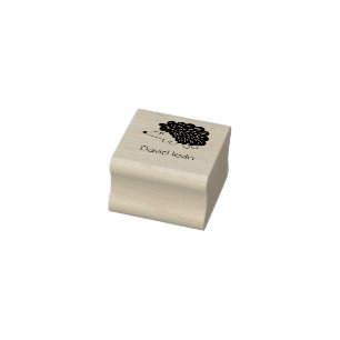 Carimbo De Borracha ouriço, bonitinho nome personalizado kawaii Wood