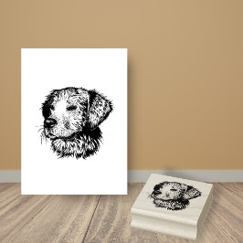 Carimbo De Borracha Ouro Retriever Cachorro Cachorro Cachorro