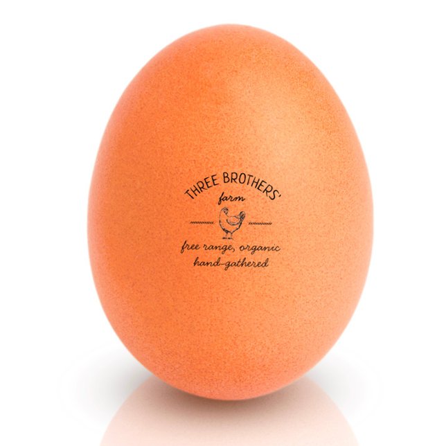Carimbo De Borracha Ovo de Fazenda Rustic (Criador carregado)