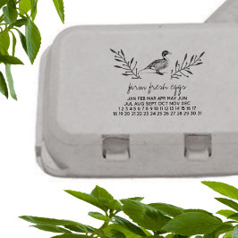 Carimbo De Borracha Ovos Frescos de Fazenda Selo de Cartão de Ovos de 