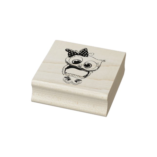 Carimbo De Borracha Owl Rubber Stamp (Carimbo)