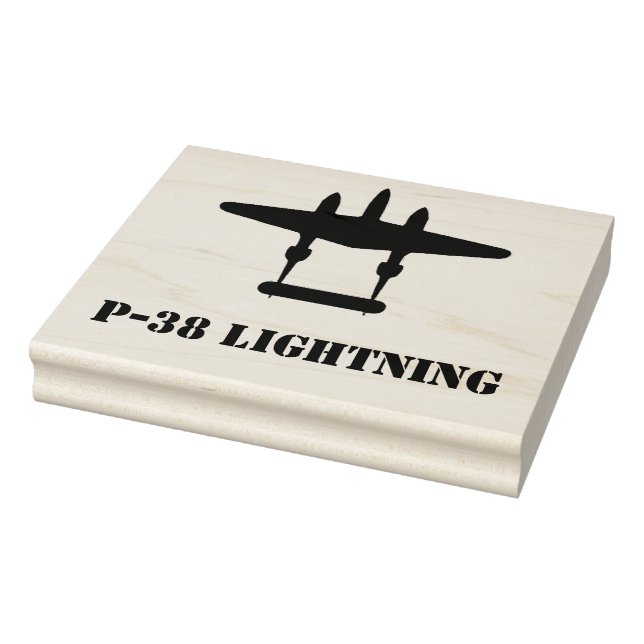 Carimbo De Borracha P-38 Relâmpago (Carimbo)