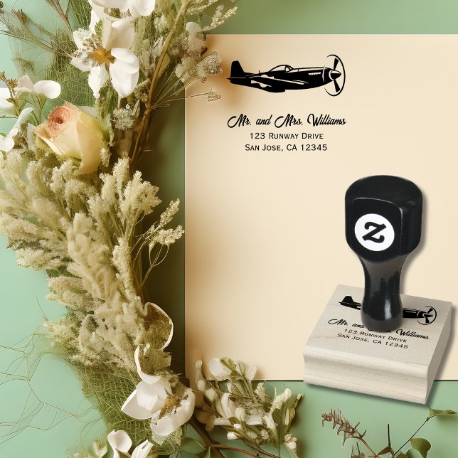 Carimbo De Borracha P-51 Avião de Mustang, Legal Diversão de Piloto (Criador carregado)