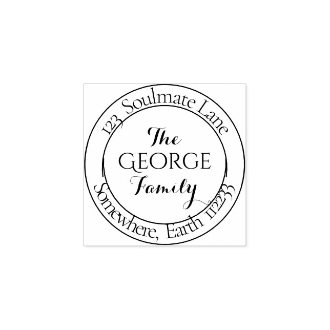 Carimbo De Borracha Padrão | Crie pessoal (Impressão)