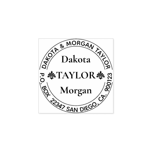 Carimbo De Borracha Padrão | Crie pessoal (Impressão)