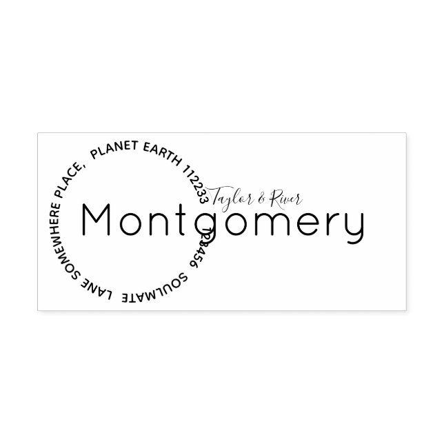 Carimbo De Borracha Padrão | Crie Pessoal Seu Próprio Endereço De Devo (Impressão)