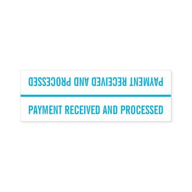 Carimbo de borracha "PAGAMENTO RECEBIDO E TRANSFOR (Design)