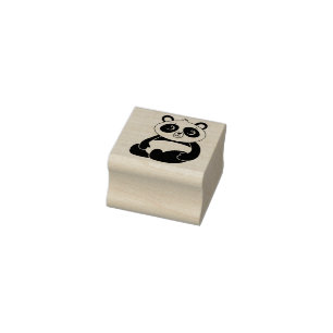 Carimbo De Borracha Panda Bear Cute Kid's