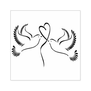 Carimbo De Borracha Pão com coração