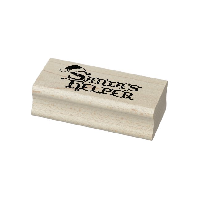 Carimbo De Borracha Papai noel do capacete de Natal (Carimbo)