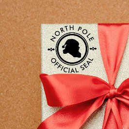 Carimbo De Borracha Papai Noel Natal Fofo Entrega Oficial Polo Norte