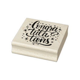 Carimbo De Borracha Parabéns