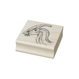 Carimbo De Borracha Parasaurolophus Sketch