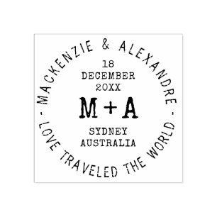 Carimbo De Borracha Passaporte Personalizado do Tema Viagem de Casamen