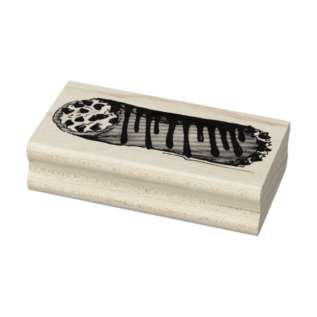 Carimbo De Borracha Pasteira de chocolate Chip Cannoli (Carimbo)