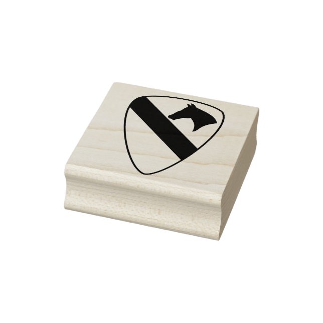 Carimbo De Borracha Patch Patriótico da Divisão de Cavalaria de 1rua (Carimbo)