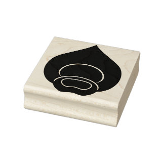 Carimbo De Borracha Pavock Feather Motif Stamp