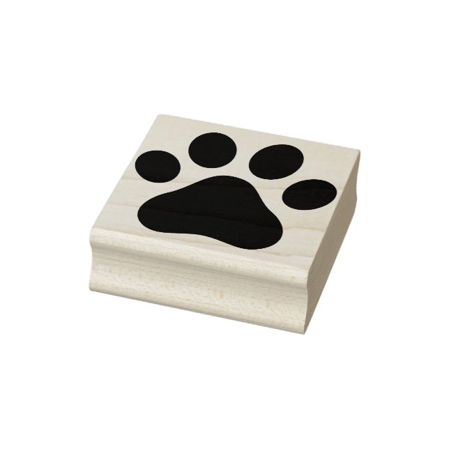 Carimbo De Borracha Paw Print Stamp Pad (Carimbo)
