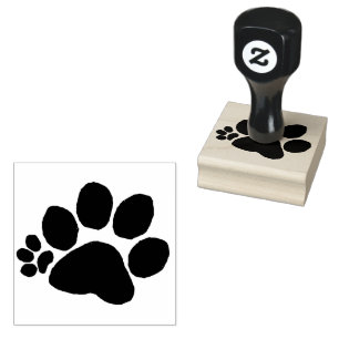 Carimbo de borracha - Pawprint Polydactyl 2 (rght)