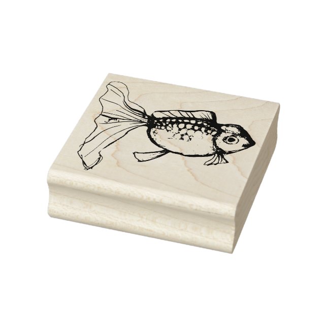 Carimbo De Borracha Peixe Dourado Fantasia (Carimbo)