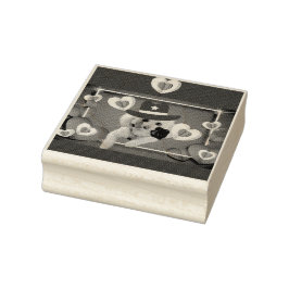 Carimbo De Borracha Pensando Em Seu Caranhão De Borracha De Madeira De